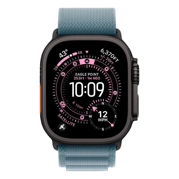For Apple Watch 46mm / 49mm / 45mm / 44mm xDfind Aline Nylon Loop Watch Band