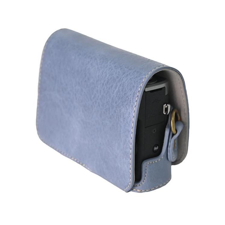 For Canon G7 X Mark III / G7X3 Retro Litchi Texture Leather Full Body Camera Case Bag with Strap
