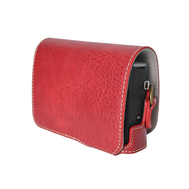 For Canon G7 X Mark III / G7X3 Retro Litchi Texture Leather Full Body Camera Case Bag with Strap