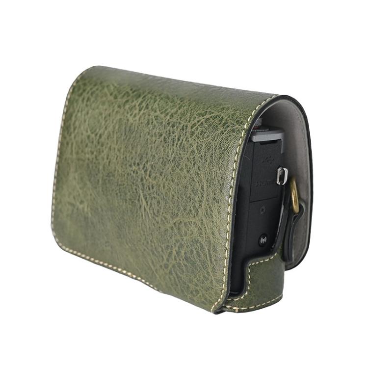 For Canon G7 X Mark III / G7X3 Retro Litchi Texture Leather Full Body Camera Case Bag with Strap