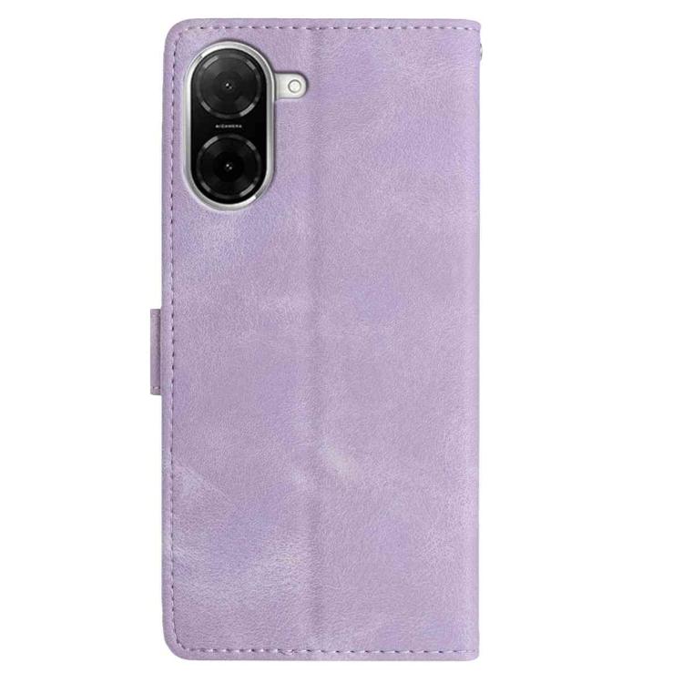 For Redmi A5 4G 173.3mm Skin Feel Embossed Feather Leather Phone Case