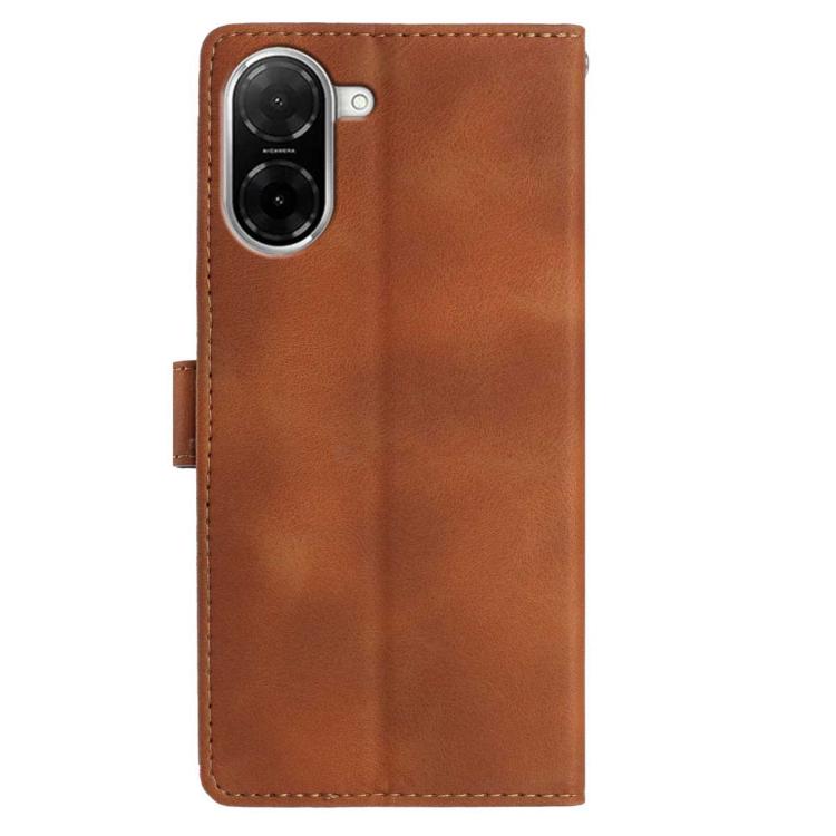 For Redmi A5 4G 173.3mm Skin Feel Embossed Feather Leather Phone Case