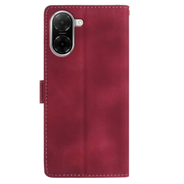 For Redmi A5 4G 173.3mm Skin Feel Embossed Feather Leather Phone Case