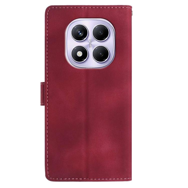 For Redmi Note 14 Pro 4G Skin Feel Embossed Feather Leather Phone Case