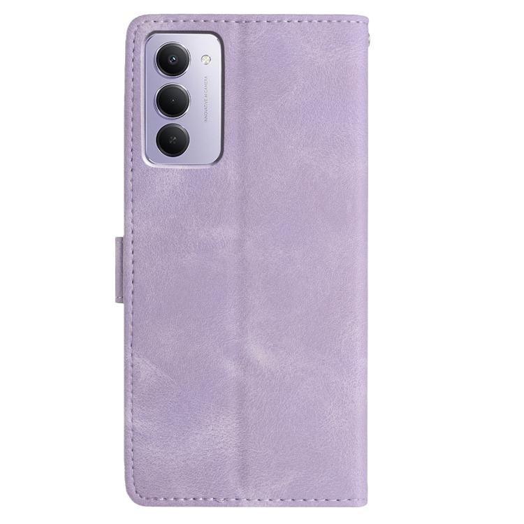 For Redmi 15 5G / 4G EU 171mm Skin Feel Embossed Feather Leather Phone Case