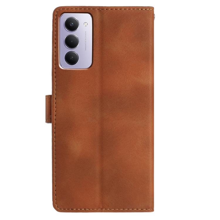For Redmi 15 5G / 4G EU 171mm Skin Feel Embossed Feather Leather Phone Case