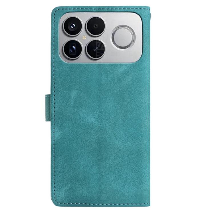 For Redmi K90 Skin Feel Embossed Feather Leather Phone Case