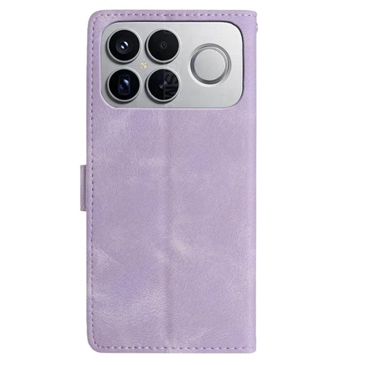 For Redmi K90 Pro Max Skin Feel Embossed Feather Leather Phone Case