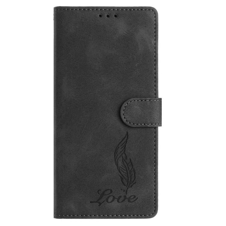 For Redmi K90 Pro Max Skin Feel Embossed Feather Leather Phone Case