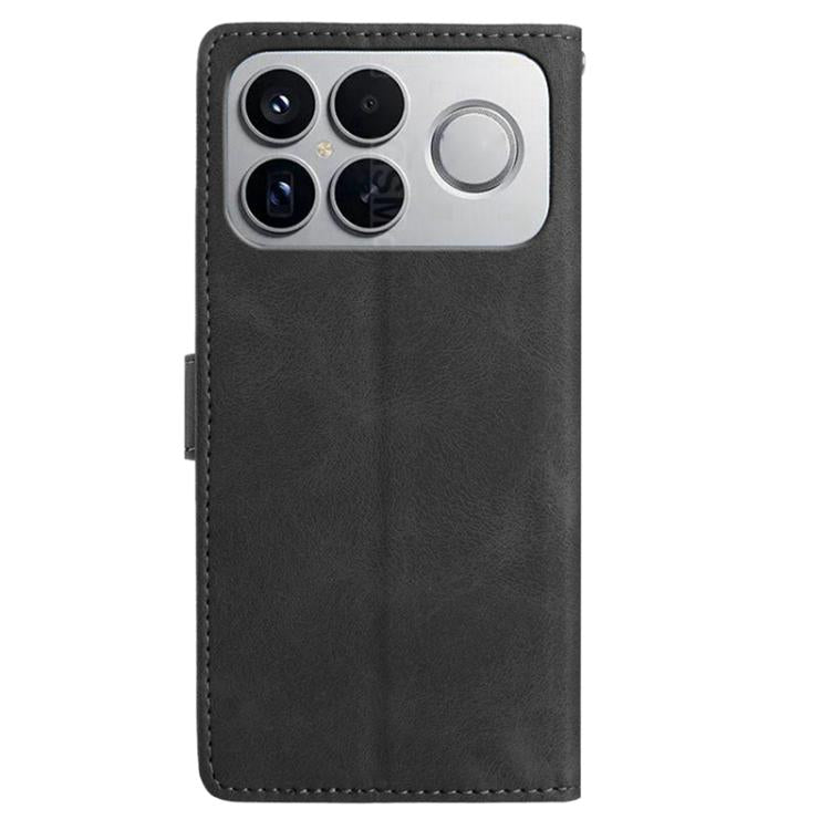 For Redmi K90 Pro Max Skin Feel Embossed Feather Leather Phone Case