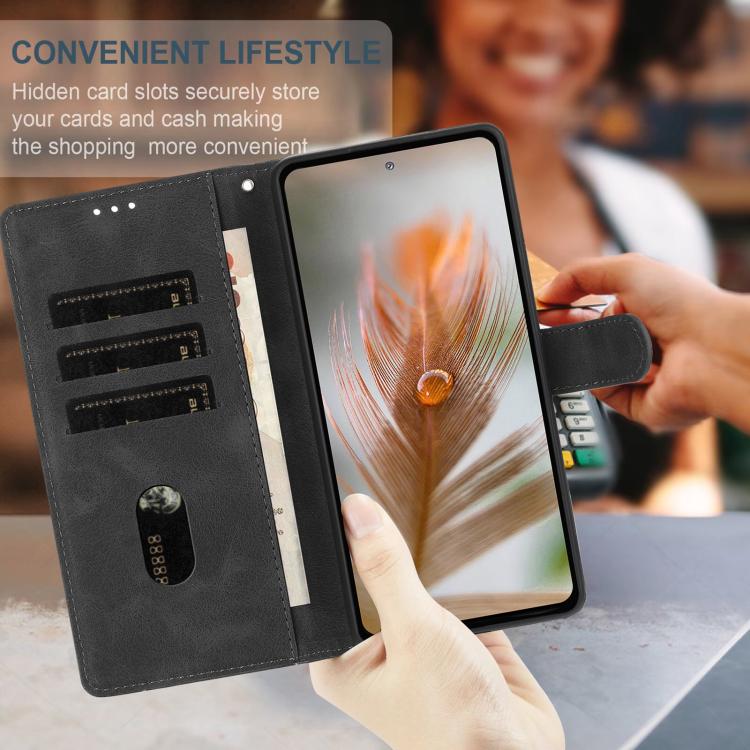 For iPhone 11 Pro Skin Feel Embossed Feather Leather Phone Case