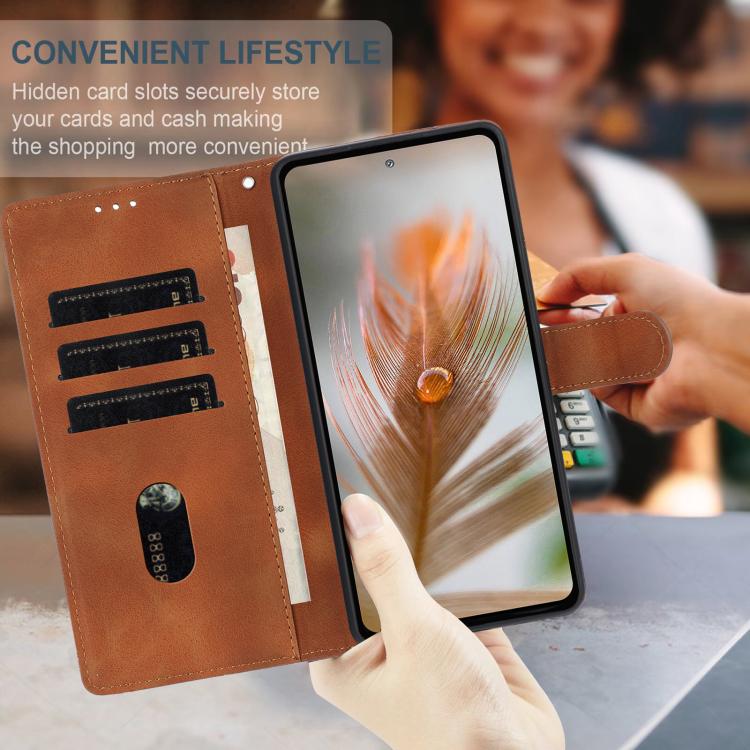 For iPhone 12 Pro Max Skin Feel Embossed Feather Leather Phone Case