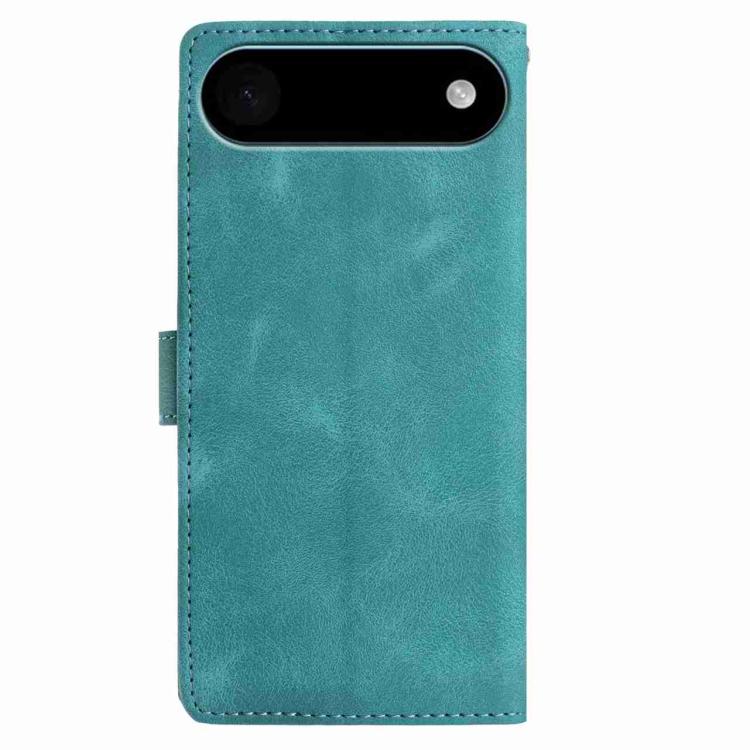 For iPhone Air Skin Feel Embossed Feather Leather Phone Case