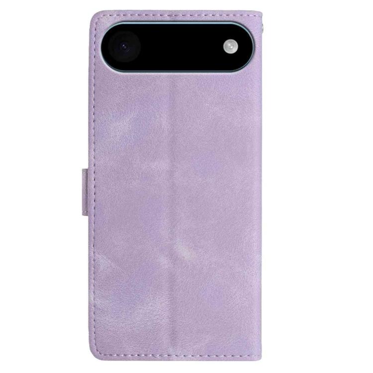 For iPhone Air Skin Feel Embossed Feather Leather Phone Case