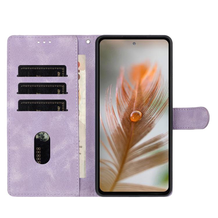 For iPhone 17 Pro Max Skin Feel Embossed Feather Leather Phone Case