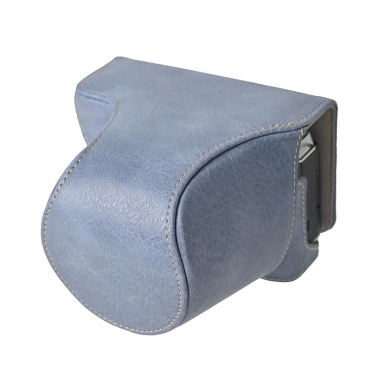 For FUJIFILM X-M5 Retro Litchi Texture Leather Full Body Camera Case Bag with Strap