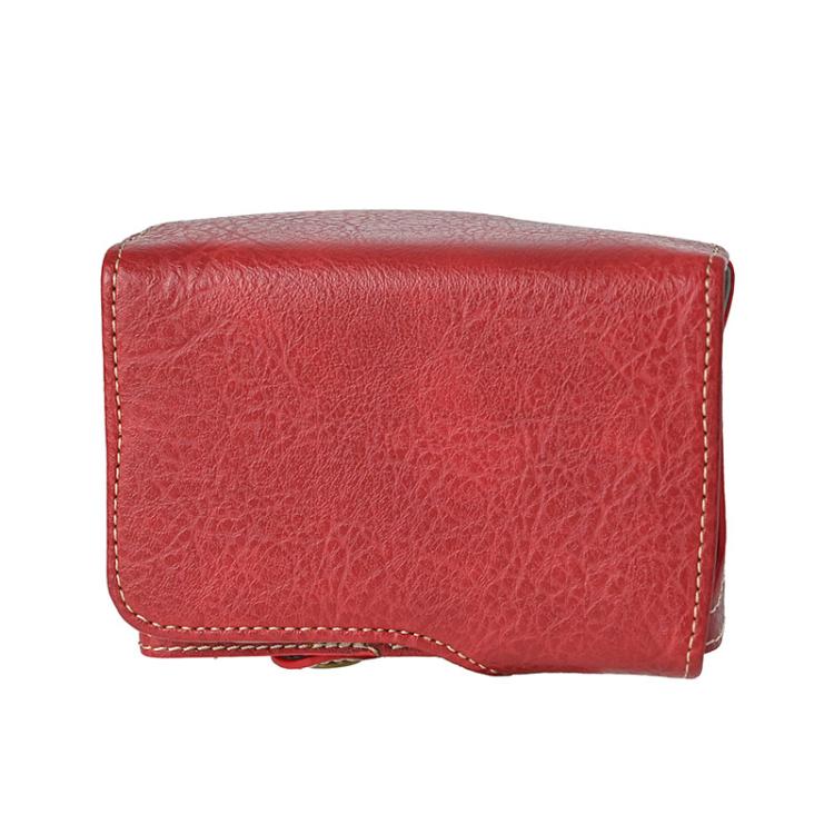 For FUJIFILM X-M5 Retro Litchi Texture Leather Full Body Camera Case Bag with Strap