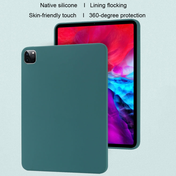 For iPad Pro 12.9 (2020) Liquid Silicone Shockproof Full Coverage Tablet Case