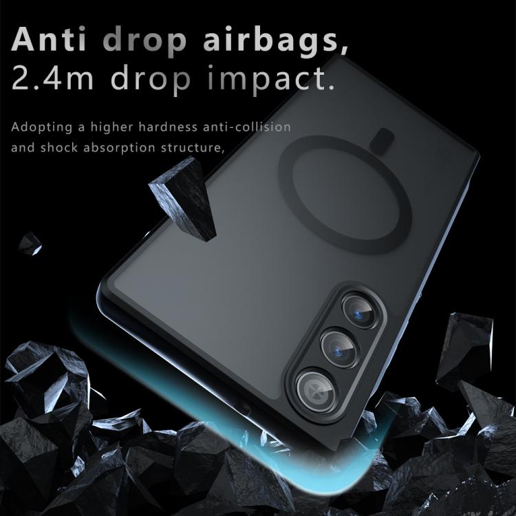 For ZTE nubia RedMagic 10 Air Armor MagSafe PC Hybrid TPU Phone Case - Frosted Black