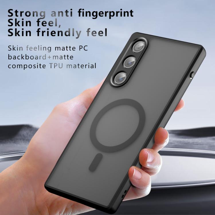 For ZTE nubia RedMagic 10 Air Armor MagSafe PC Hybrid TPU Phone Case - Frosted Black