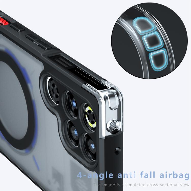 For ZTE nubia RedMagic 11 Pro / 11 Pro+ Armor MagSafe PC Hybrid TPU Phone Case - Frosted Black