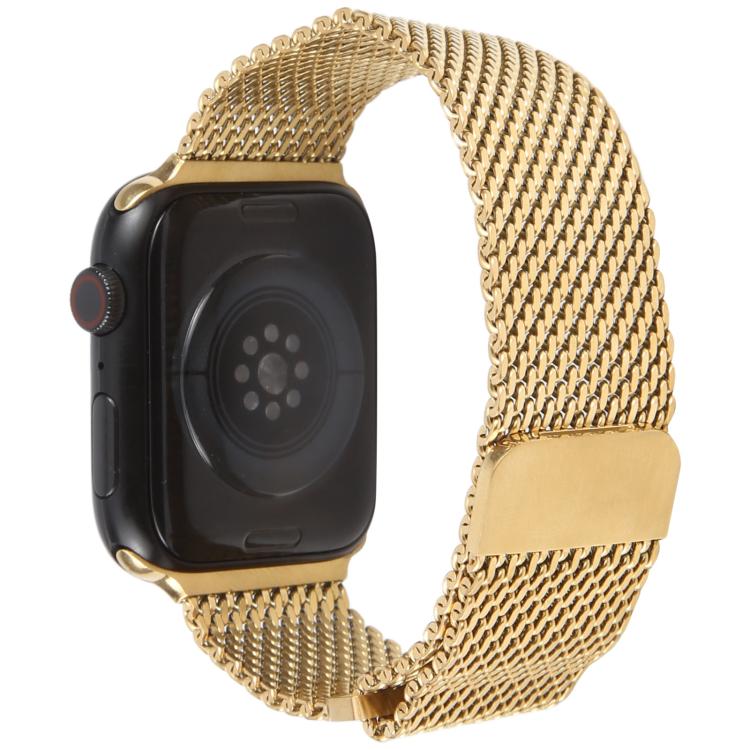 For Apple Watch 46mm / 49mm / 45mm / 44mm Double-section Magnetic Milanese Titanium Watch Band