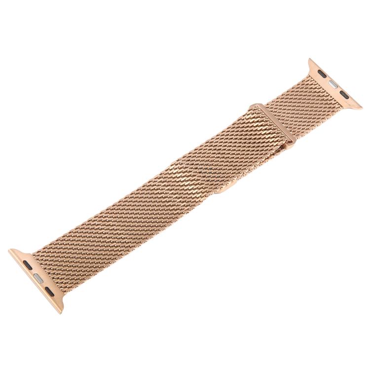 For Apple Watch 42mm / 41mm / 40mm / 38mm Double-section Magnetic Milanese Titanium Watch Band