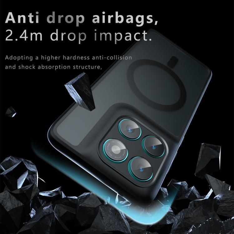 For Motorola Edge 60 Pro Armor MagSafe PC Hybrid TPU Phone Case - Frosted Black
