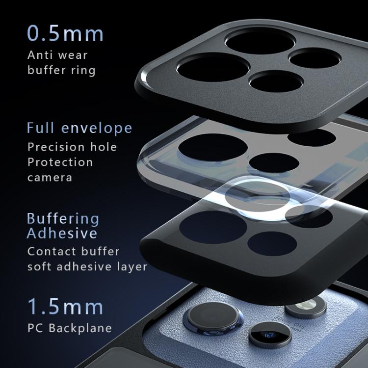 For Motorola Edge 50 Neo Armor MagSafe PC Hybrid TPU Phone Case - Frosted Black