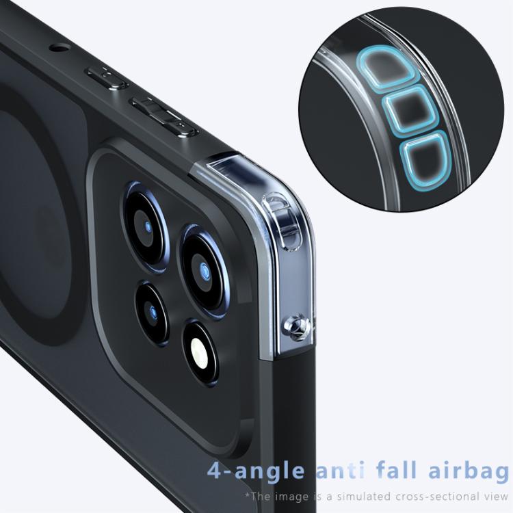 For Motorola Edge 50 Neo Armor MagSafe PC Hybrid TPU Phone Case - Frosted Black