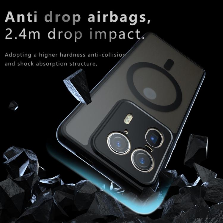 For Motorola Edge 50 Ultra Armor MagSafe PC Hybrid TPU Phone Case - Frosted Black