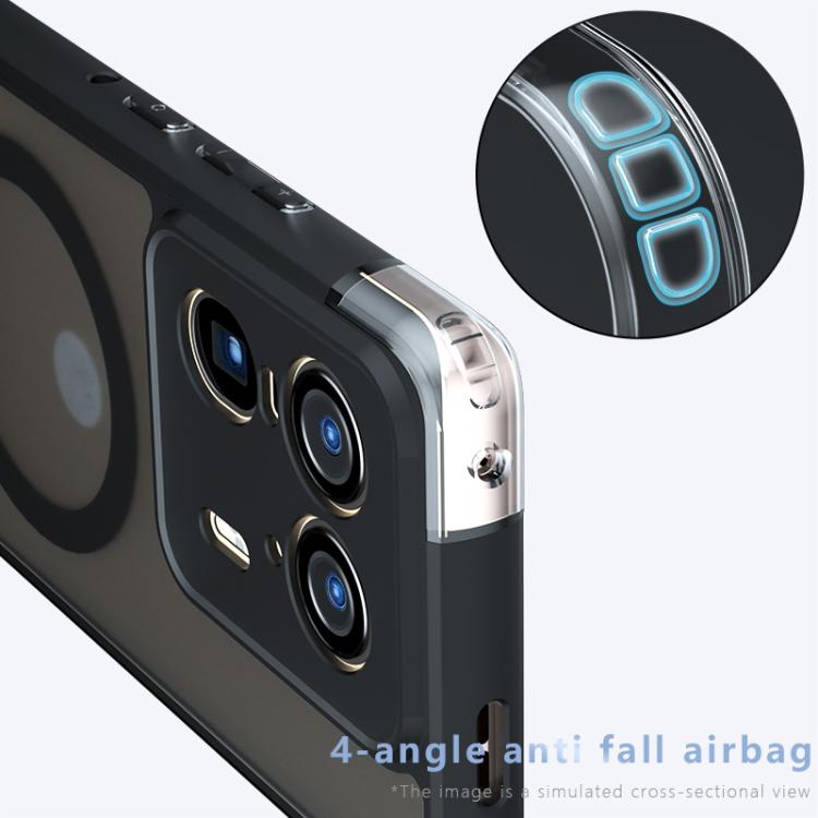 For Motorola Edge 50 Ultra Armor MagSafe PC Hybrid TPU Phone Case - Frosted Black