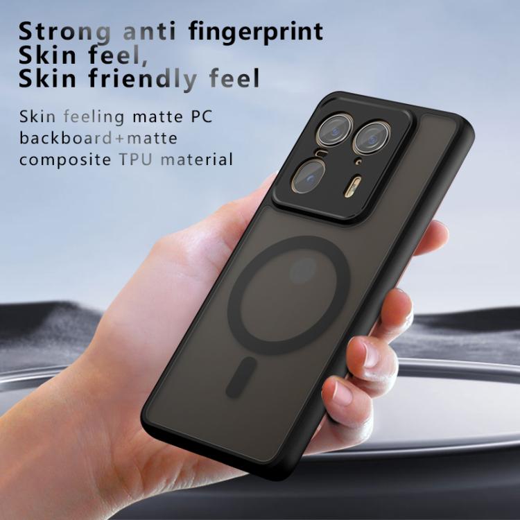 For Motorola Edge 50 Ultra Armor MagSafe PC Hybrid TPU Phone Case - Frosted Black