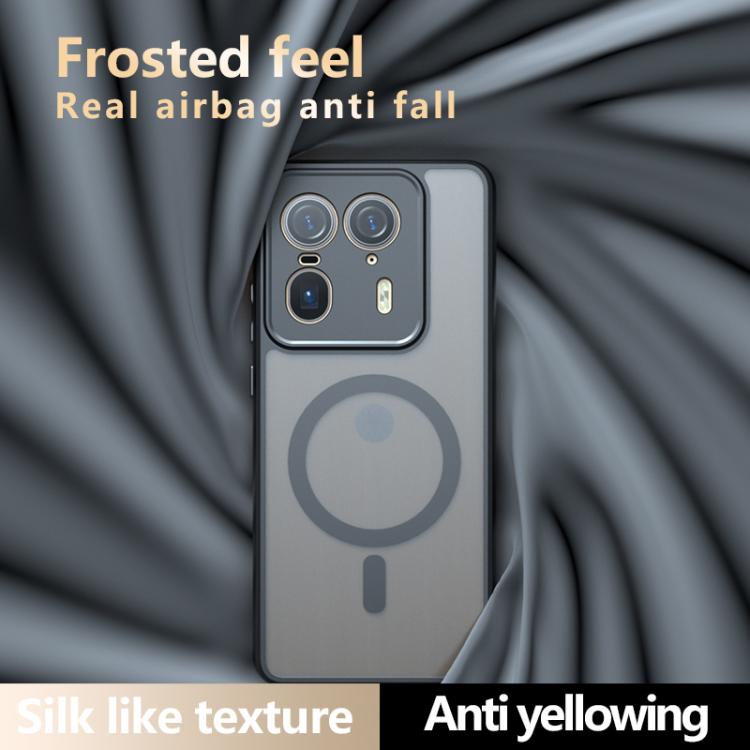 For Motorola Edge 50 Ultra Armor MagSafe PC Hybrid TPU Phone Case - Frosted Black