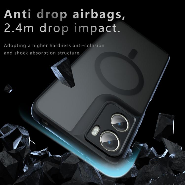 For Motorola Moto G06 4G Armor MagSafe PC Hybrid TPU Phone Case - Frosted Black
