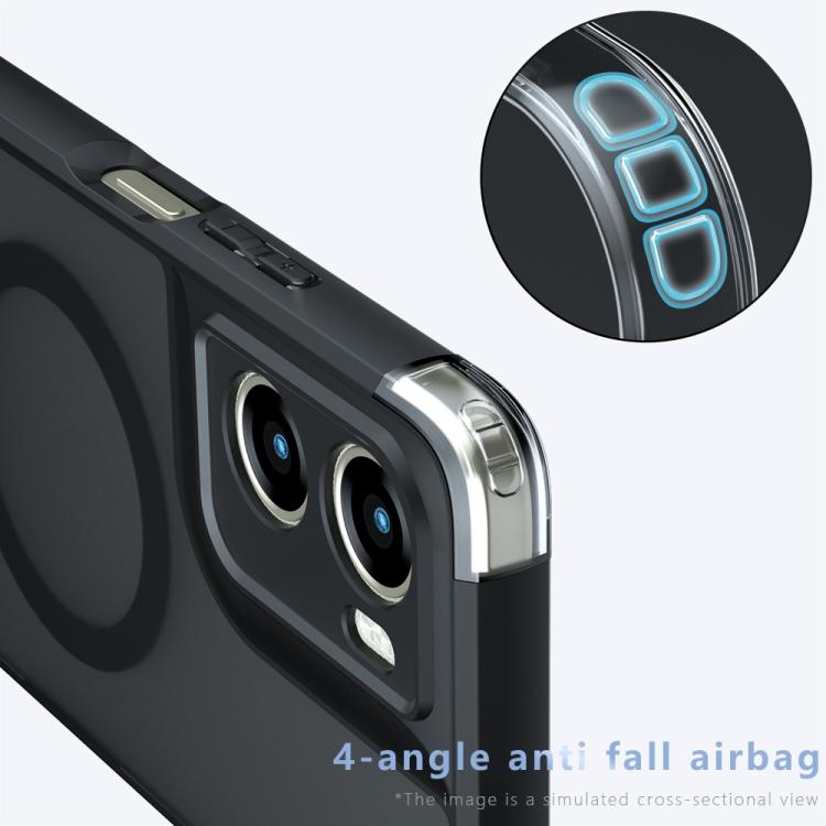 For Motorola Moto G06 4G Armor MagSafe PC Hybrid TPU Phone Case - Frosted Black