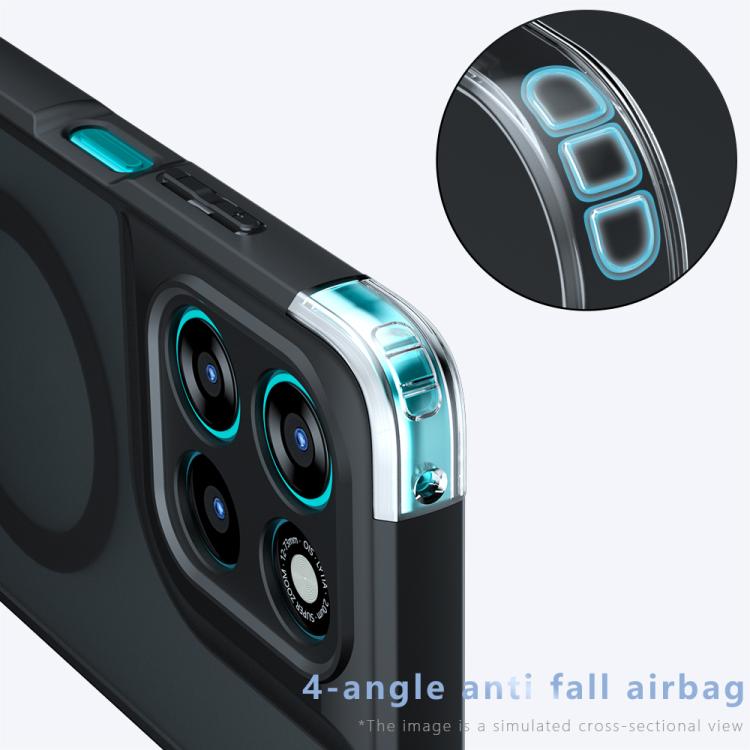 For Motorola Moto G67 Power Armor MagSafe PC Hybrid TPU Phone Case - Frosted Black