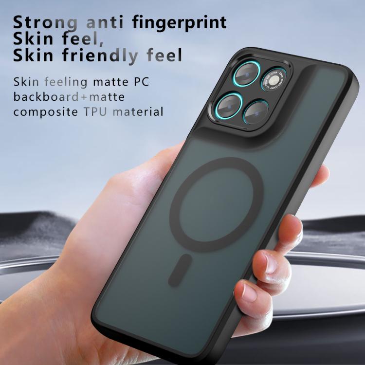 For Motorola Moto G67 Power Armor MagSafe PC Hybrid TPU Phone Case - Frosted Black