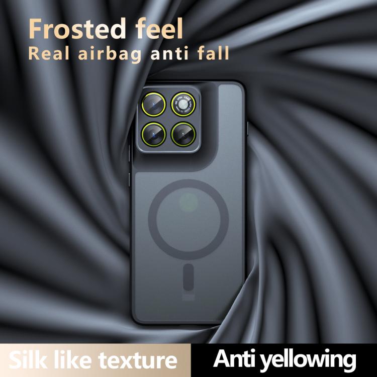 For Motorola Edge 70 / Moto X70 Air Armor MagSafe PC Hybrid TPU Phone Case - Frosted Black
