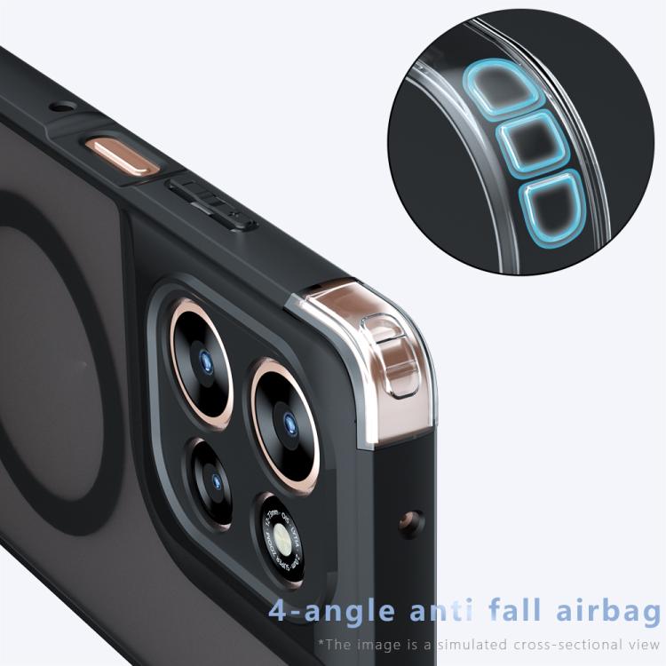 For Motorola Moto G Power 2025 / 2026 Armor MagSafe PC Hybrid TPU Phone Case - Frosted Black