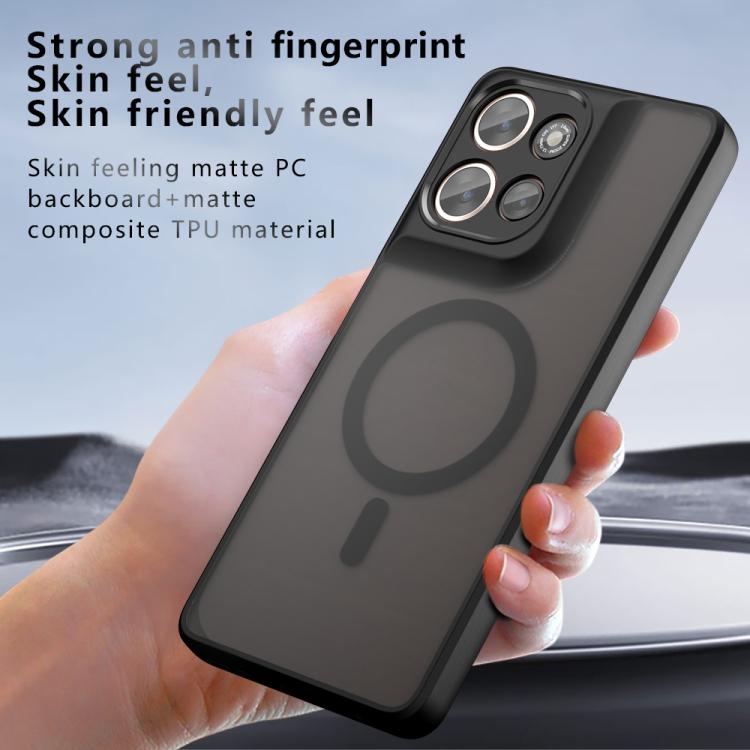 For Motorola Moto G Power 2025 / 2026 Armor MagSafe PC Hybrid TPU Phone Case - Frosted Black