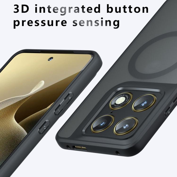 For Motorola Edge 70 Ultra / Signature 5G Armor MagSafe PC Hybrid TPU Phone Case - Frosted Black