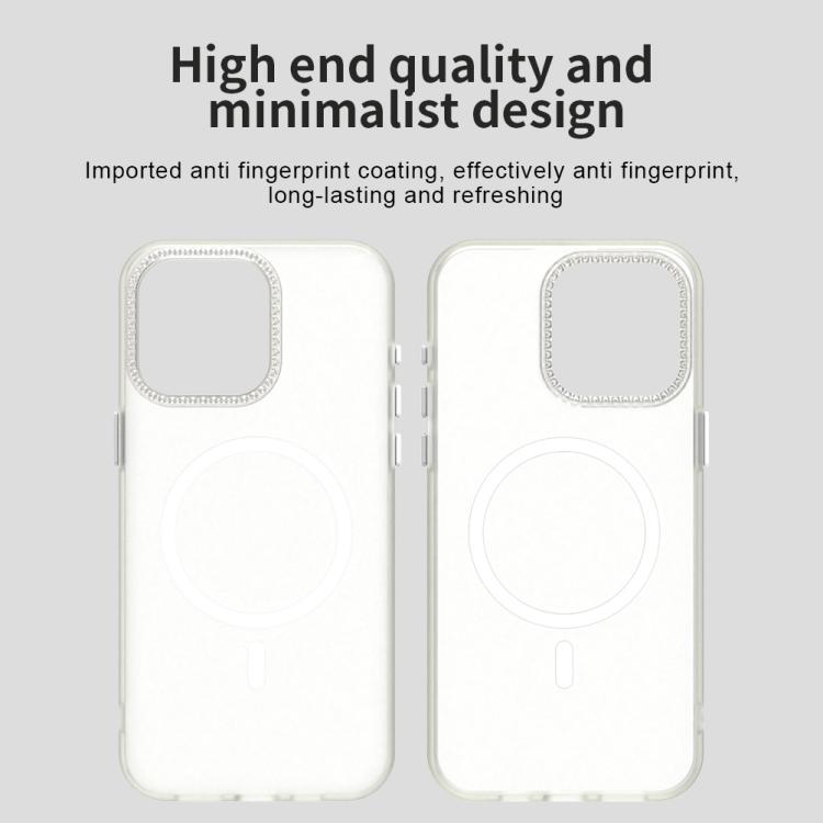 For iPhone 15 Pro Candy Diamond Magsafe Frosted PC Hybrid TPU Phone Case