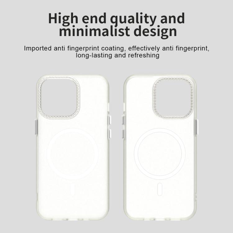 For iPhone 13 Pro Candy Diamond Magsafe Frosted PC Hybrid TPU Phone Case