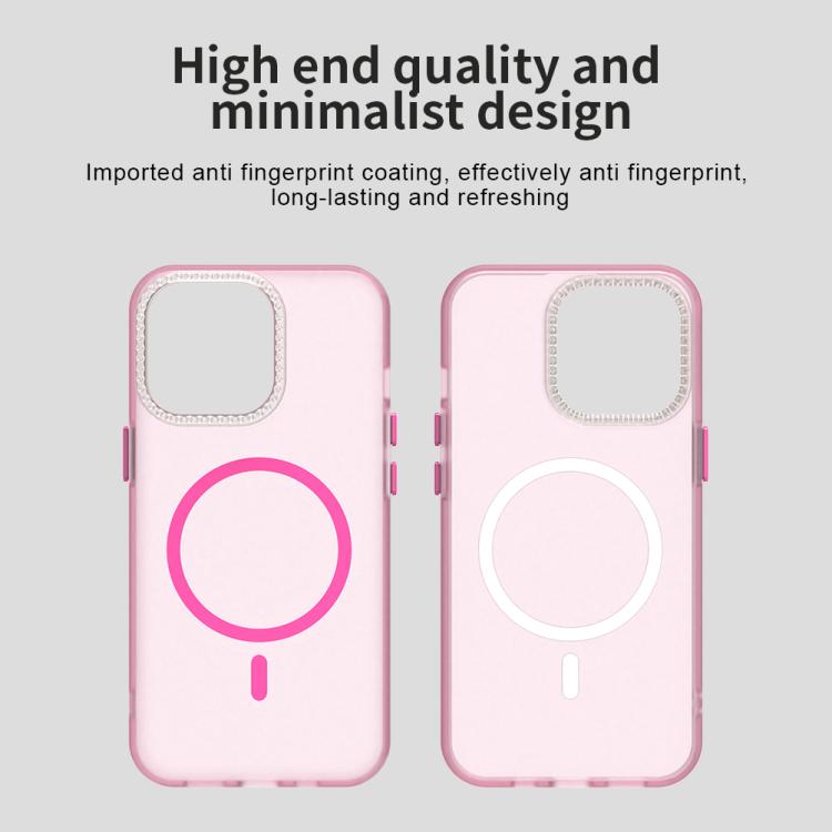 For iPhone 13 Pro Candy Diamond Magsafe Frosted PC Hybrid TPU Phone Case