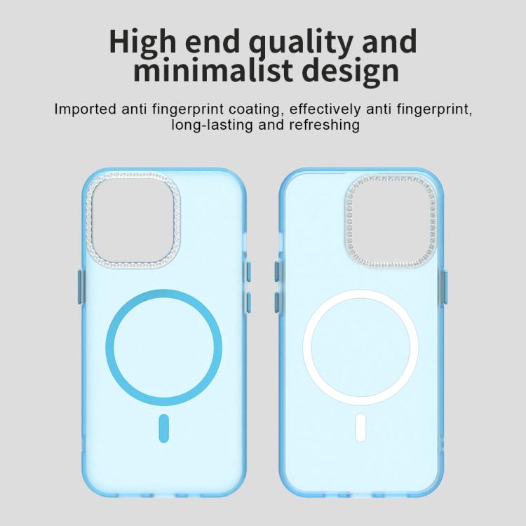 For iPhone 13 Pro Candy Diamond Magsafe Frosted PC Hybrid TPU Phone Case
