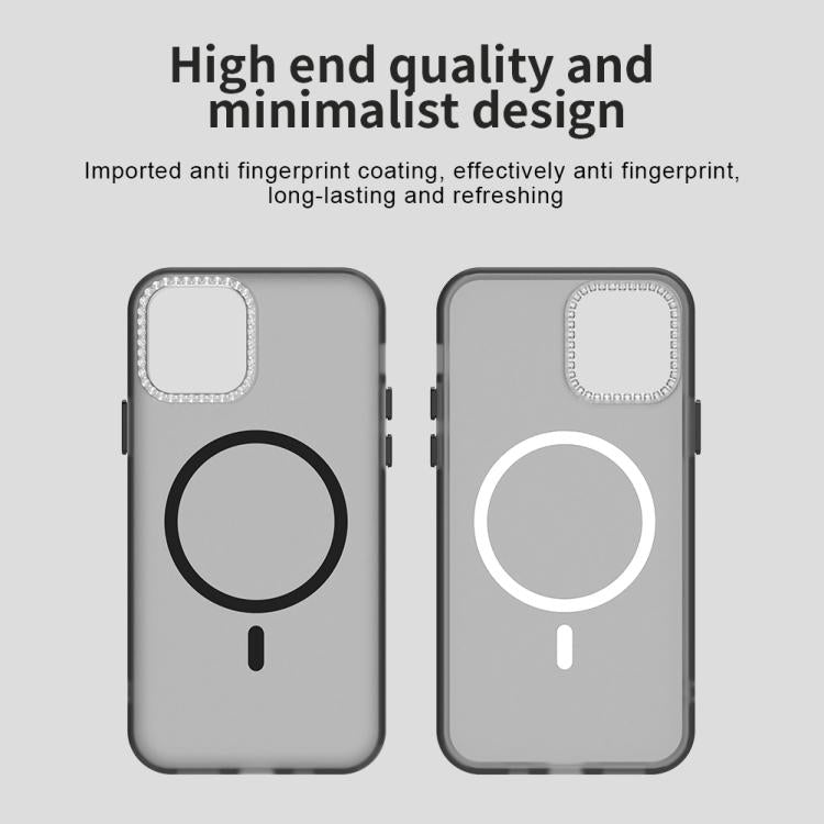 For iPhone 11 Pro Candy Diamond Magsafe Frosted PC Hybrid TPU Phone Case