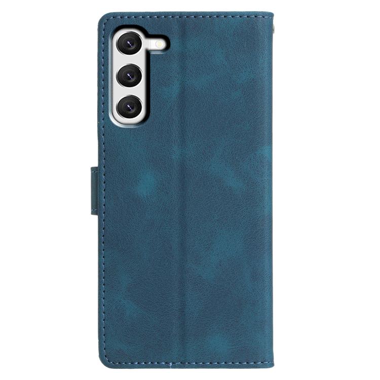 For Samsung Galaxy S23 5G Triangles Embossed Leather Phone Case