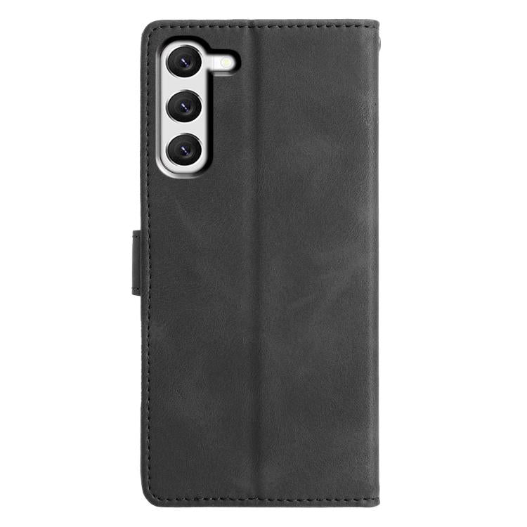 For Samsung Galaxy S23 5G Triangles Embossed Leather Phone Case