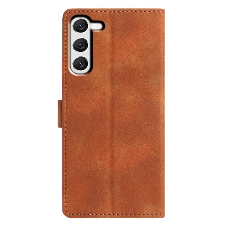 For Samsung Galaxy S23 5G Triangles Embossed Leather Phone Case